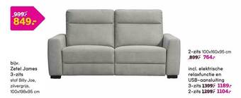Leen Bakker Zetel james 3-zits aanbieding