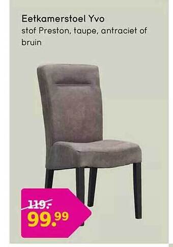 Leen Bakker Eetkamerstoel yvo aanbieding