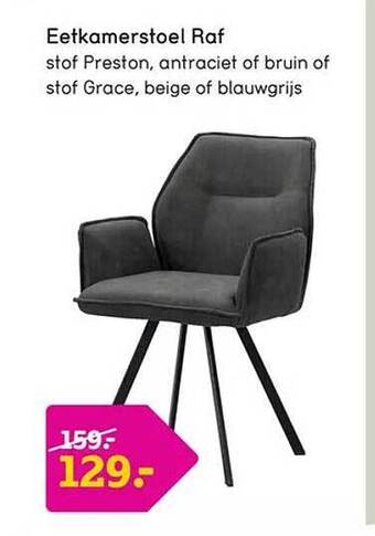 Leen Bakker Eetkamerstoel raf aanbieding