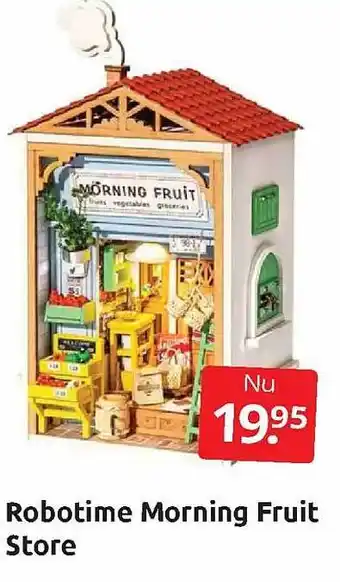 Boekenvoordeel Robotime morning fruit store aanbieding