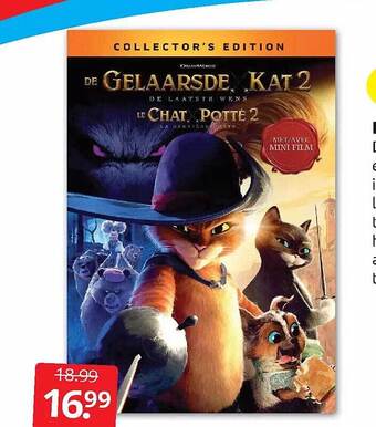 Boekenvoordeel De gelaarsde kat 2 aanbieding