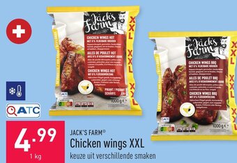 ALDI Jack's farm chicken wings XXL 1kg aanbieding