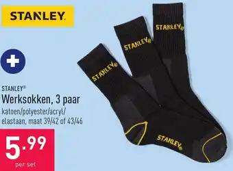 Stanley werksokken, 3 paar