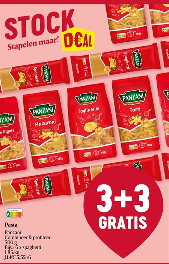 Delhaize Panzani pasta 500g aanbieding
