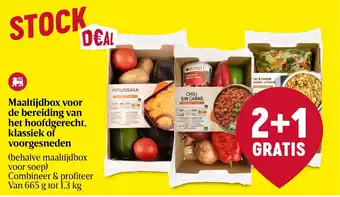 Delhaize Maaltijdbox voor de bereiding van het hoofdgerecht, klassiek of voorgesneden aanbieding