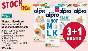 Delhaize Alpro- alpro, barista of This is not M*lk 500ml of 1L aanbieding