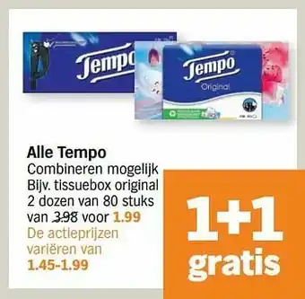 Albert Heijn Tissuebox original aanbieding