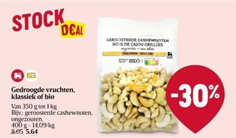 Delhaize Gedroogde vruchten, klassiek of bio aanbieding