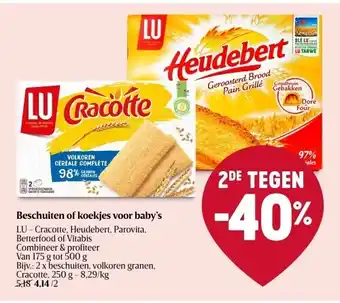 Beschuiten of koekjes voor baby’s