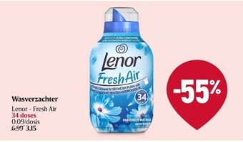 Delhaize Wasverzachter lenor aanbieding