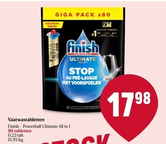 Delhaize Vaatwastabletten aanbieding