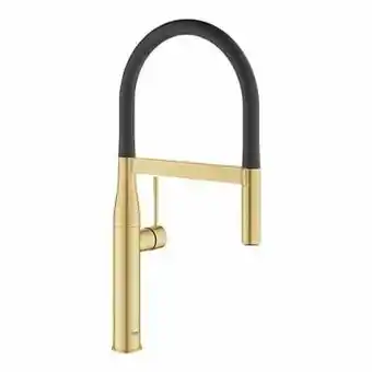 X2O Grohe Essence keukenkraan met uittrekbare sproeikop Brushed Cool Sunrise aanbieding