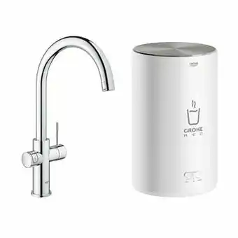 X2O Grohe Red Duo keukenkraan glanzend chroom aanbieding