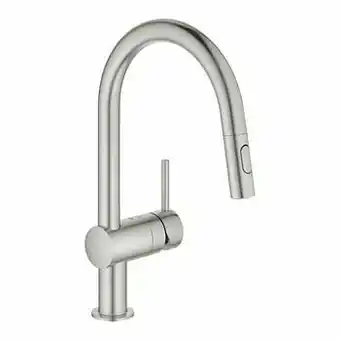 X2O Grohe Minta C keukenkraan met uittrekbare sproeikop Supersteel aanbieding
