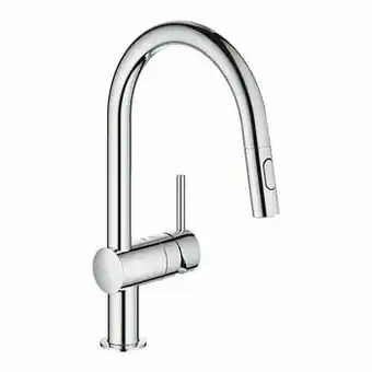 X2O Grohe Minta C keukenkraan met uittrekbare sproeikop glanzend chroom aanbieding