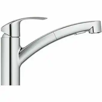 X2O Grohe Eurosmart keukenkraan met uittrekbare sproeikop glanzend chroom aanbieding