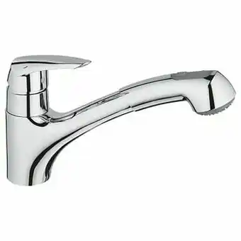 X2O Grohe Eurodisc keukenkraan met uittrekbare sproeikop glanzend chroom aanbieding