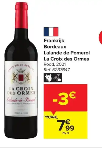 Lalande de Pomerol La Croix Des Ormes Rood 2021 75cl
