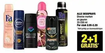 Big Bazar Alle deosprays aanbieding