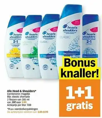 Albert Heijn Classic shampoo aanbieding