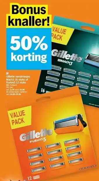 Gillette navulmesjes fusion5