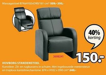 Jysk Hovborg standenstoel aanbieding