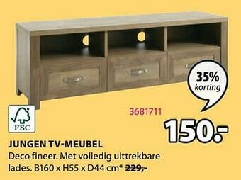 Jysk Jungen tv-meubel aanbieding