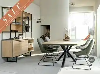 Dressoir met opzet-rek