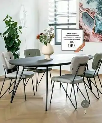 Xooon Stoel june aanbieding
