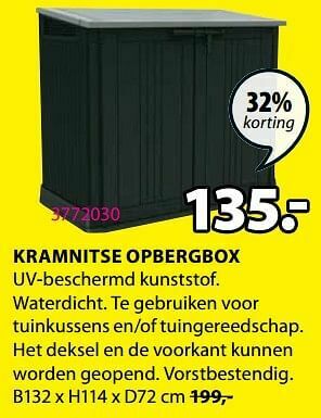 Jysk Kramnitse opbergbox aanbieding