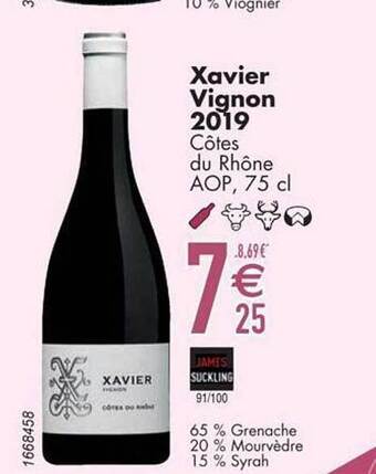 Xavier vignon 2019 côtes du rhône aop
