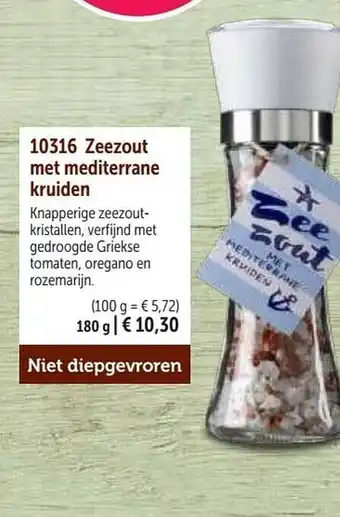 Zeezout met mediterrane kruiden