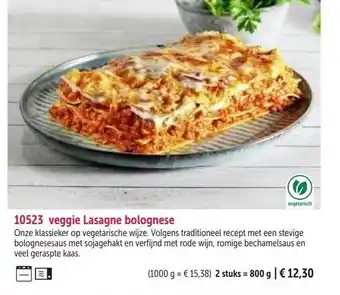 Veggie lasagne bolognese
