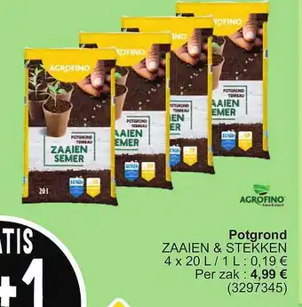 Agrofino potgrond zaaien & stekken
