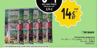 Cora Terraland universele potgrond aanbieding