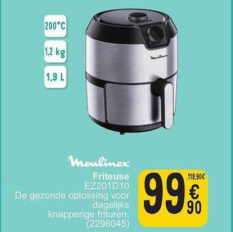 Cora Moulinex friteuse aanbieding