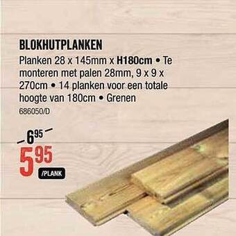 HandyHome Blokhutplanken aanbieding