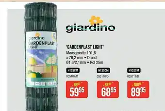HandyHome Giardino 'gardenplast light' aanbieding