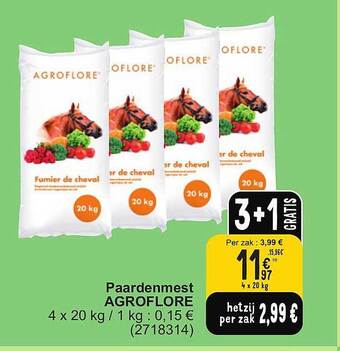 Cora Paardenmest agroflore aanbieding