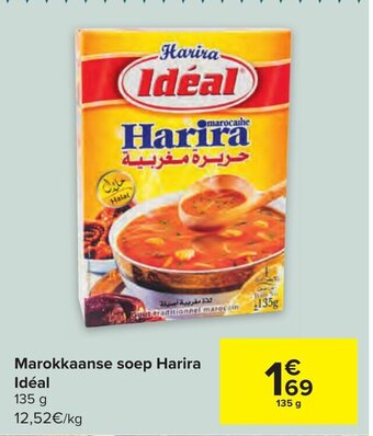 Carrefour Harira Ideal marokkaanse soep 135 g aanbieding