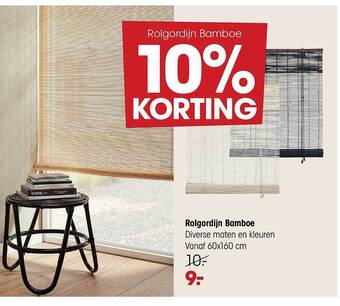 Kwantum Rolgordijn bamboe aanbieding