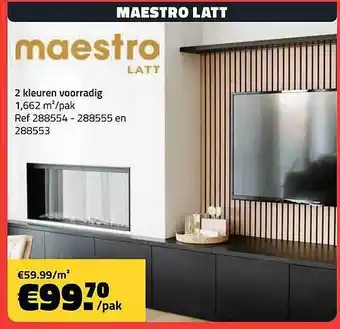 Bouwcenter Frans Vlaeminck Maestro latt aanbieding
