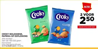 Jumbo Croky bolognese, paprika of explosions aanbieding