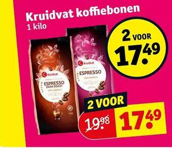 Kruidvat Kruidvat koffiebonen aanbieding