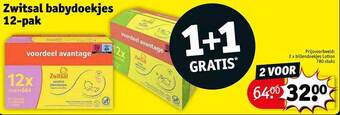 Kruidvat Zwitsal babydoekjes aanbieding