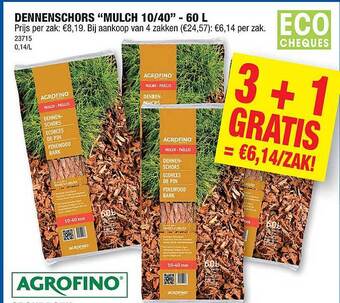 Hubo Dennenschors mulch 10-40 aanbieding