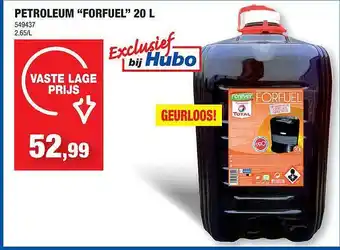 Hubo Petroleum forfuel aanbieding