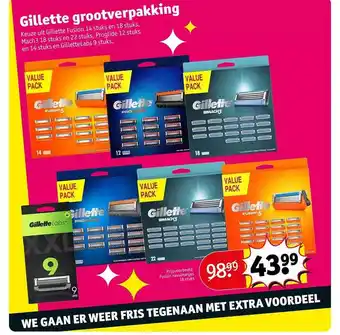 Kruidvat Gillette grootverpakking aanbieding