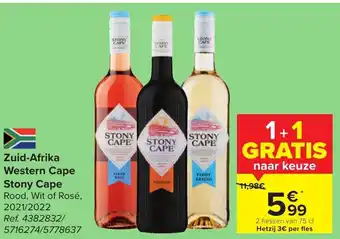 Stony Cape Western Cape 2021/2022 75CL 1+1 gratis