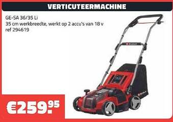 Verticuteermachine
